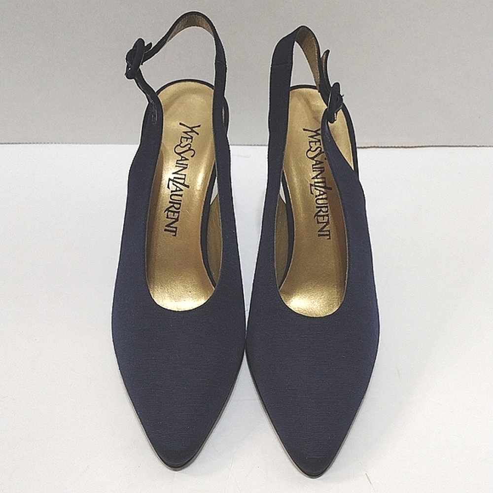Vintage Yves Saint Laurent Slingback Pointed Toes Sandals US 5.5